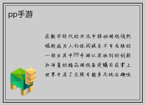 pp手游