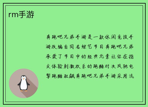 rm手游